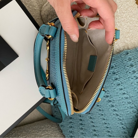 Gucci horsebit 1955 Mini bag top handle bag, condition is 9.5/10 same as new - Picture 7 of 7